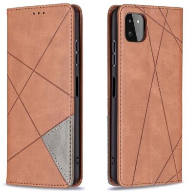 Чохол UniCase Geometric Pattern для Samsung Galaxy A22 5G (A226) - Coffee