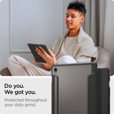 Защитный чехол Spigen (SGP) Ultra Hybrid Pro для Samsung Galaxy Tab S9 / Tab S9 FE / Tab S10 FE (X710/716/X510/516/X520/526) ACS09498 - Black