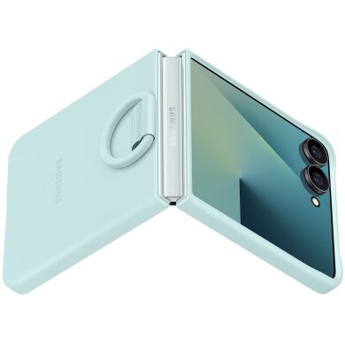 Захисний чохол Ring Case (Silicone) для Samsung Galaxy Flip 7 (EF-PF766TMEGUA) - Mint