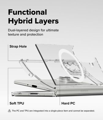 Защитный чехол Ringke Fusion Magnetic (FF) для Samsung Galaxy Fold 7 - Clear