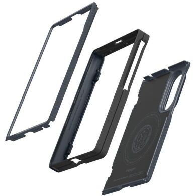 Защитный чехол Spigen Slim Armor Pro (MagFit) для Samsung Galaxy Fold 8 (ACS11951) - Metal Slate