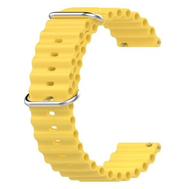 Ремешок Deexe Ocean Strap для часов с шириной крепления 22 мм - Yellow