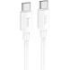 Кабель Hoco X96 100W Type-C to Type-C (1m) - White