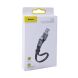 Кабель Baseus Simple HW Quick Charge USB to Type-C (40W, 23cm) CATMBJ-BG1 - Black. Фото 5 из 19