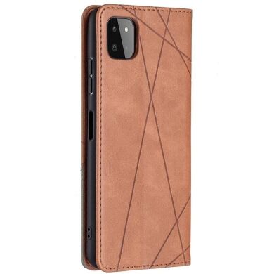 Чехол UniCase Geometric Pattern для Samsung Galaxy A22 5G (A226) - Coffee