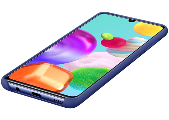 Чехол Silicone Cover для Samsung Galaxy A41 (A415) EF-PA415TLEGRU - Blue