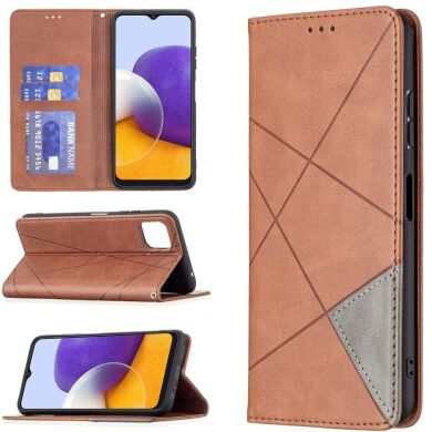 Чохол UniCase Geometric Pattern для Samsung Galaxy A22 5G (A226) - Coffee