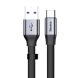 Кабель Baseus Simple HW Quick Charge USB to Type-C (40W, 23cm) CATMBJ-BG1 - Black. Фото 2 из 19