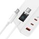 Мережевий зарядний пристрій Baseus GaN5 Pro Fast Charger 2C+U (140W) + кабель Type-C to Type-C (240W, 1m) CCGP100202 - White