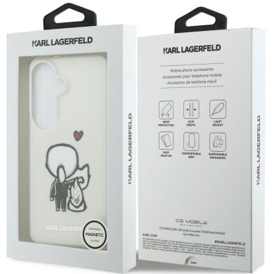 Защитный чехол Karl Lagerfeld IML Karl&Choupette MagSafe для Samsung Galaxy S26 (KLHMS26S6HKCBHH) - Clear