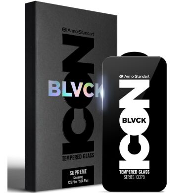 Захисне скло ArmorStandart Supreme Black Icon (FP) для Samsung Galaxy S24 Plus (S926) / S25 Plus (S936) - Black