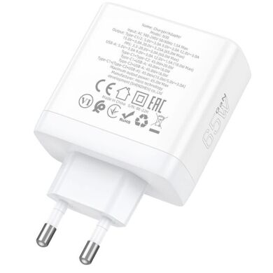 Сетевое зарядное устройство Hoco N30 Glory PD65W - White