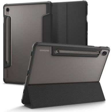 Защитный чехол Spigen (SGP) Ultra Hybrid Pro для Samsung Galaxy Tab S9 / Tab S9 FE / Tab S10 FE (X710/716/X510/516/X520/526) ACS09498 - Black