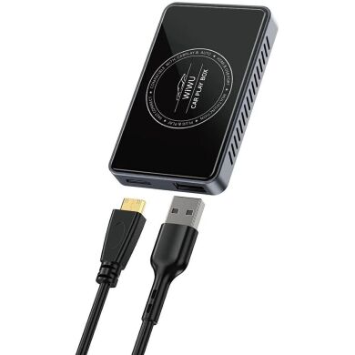Бездротовий автомобільний адаптер WIWU Wi-CP004 Play Box Car Wireless CarPlay (iOS + Android) - Black