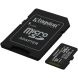 Карта памяти Kingston microSDXC 128GB Canvas Select Plus Gen3 UHS-I U1 V10 A1 (150MB/s) + адаптер (SDCS3/128GB) - Black. Фото 2 из 7