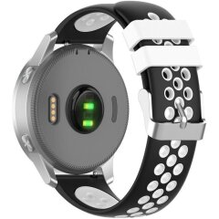 Ремінець Deexe Dot Color для годинників з шириною кріплення 18 мм - Black / White