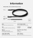 Кабель Ringke 90 Degree Type-C to Type-C 240W (5A, 1m) 8800293851479 - Black