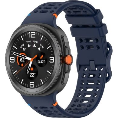 Ремешок Reframe Holes Design для Samsung Galaxy Watch 8 (40/44mm) / 8 Classic - Midnight Blue