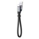 Кабель Baseus Simple HW Quick Charge USB to Type-C (40W, 23cm) CATMBJ-BG1 - Black. Фото 4 из 19