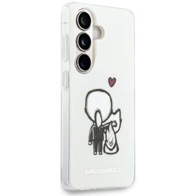 Защитный чехол Karl Lagerfeld IML Karl&Choupette MagSafe для Samsung Galaxy S26 (KLHMS26S6HKCBHH) - Clear
