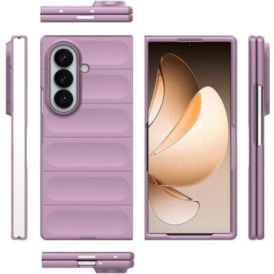 Силиконовый (TPU) чехол Deexe Terra Case (FF) для Samsung Galaxy Fold 8 Ultra - Light Purple
