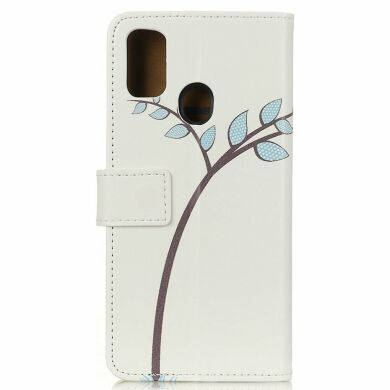 Чехол Deexe Life Style Wallet для Samsung Galaxy A21s (A217) - Two Little Owls