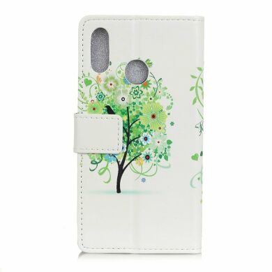 Чехол Deexe Life Style Wallet для Samsung Galaxy A30 (A305) / A20 (A205) - Green Flower Tree