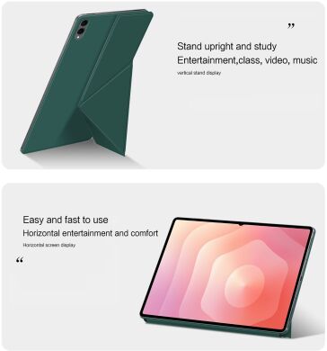 Чехол Deexe Origami Stand для Samsung Galaxy Tab S11 Ultra (X930/X936) - Green