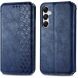 Чехол Deexe Rhombus Wallet для Samsung Galaxy A55 (A556) - Blue. Фото 1 из 6