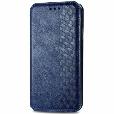Чехол Deexe Rhombus Wallet для Samsung Galaxy A55 (A556) - Blue