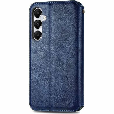 Чехол Deexe Rhombus Wallet для Samsung Galaxy A55 (A556) - Blue