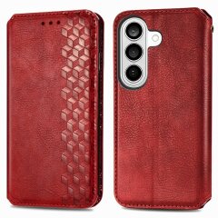 Чохол Deexe Rhombus Wallet для Samsung Galaxy A57 (A576) - Red