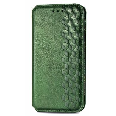 Чохол Deexe Rhombus Wallet для Samsung Galaxy M62 - Green
