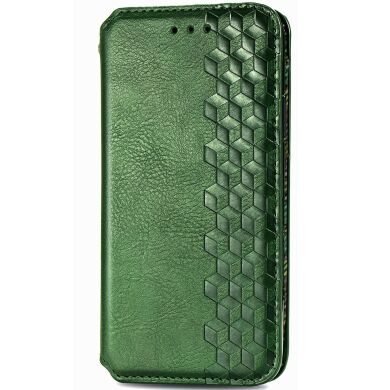Чехол Deexe Rhombus Wallet для Samsung Galaxy S26 - Green