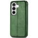 Чехол Deexe Rhombus Wallet для Samsung Galaxy S26 - Green. Фото 5 из 6