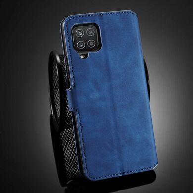 Чехол DG.MING Retro Style для Samsung Galaxy A12 (A125) / A12 Nacho (A127) / M12 (M127) - Blue