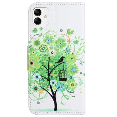 Чехол-книжка Deexe Color Wallet для Samsung Galaxy A04 (A045) - Green Tree