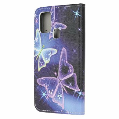 Чехол-книжка Deexe Color Wallet для Samsung Galaxy A21s (A217) - Magic Butterflies