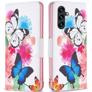 Чохол-книжка Deexe Color Wallet для Samsung Galaxy A56 (A566) - Two Butterflies