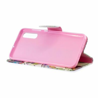 Чохол-книжка Deexe Color Wallet для Samsung Galaxy A70 (A705) - Colorized Tree