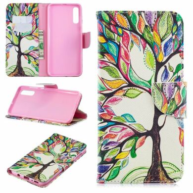 Чохол-книжка Deexe Color Wallet для Samsung Galaxy A70 (A705) - Colorized Tree