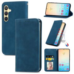 Чехол-книжка Deexe Wallet Case для Samsung Galaxy S25 (S931) - Dark Blue