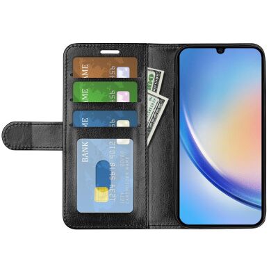 Чехол-книжка Deexe Wallet Style для Samsung Galaxy A24 - Black