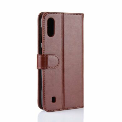 Чехол-книжка Deexe Wallet Style для Samsung Galaxy M10 (M105) - Brown