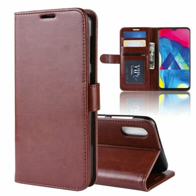 Чехол-книжка Deexe Wallet Style для Samsung Galaxy M10 (M105) - Brown
