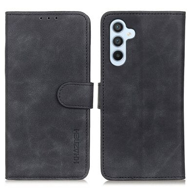 Чехол-книжка KHAZNEH Retro Wallet для Samsung Galaxy S26 FE - Black