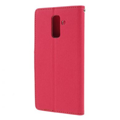 Чохол-книжка ROAR KOREA Cloth Texture для Samsung Galaxy A6+ 2018 (A605), Rose