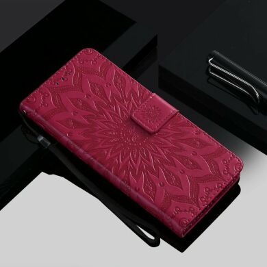 Чохол-книжка UniCase SunFlower Pattern для Samsung Galaxy A20s (A207), Red