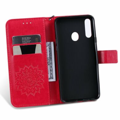 Чохол-книжка UniCase SunFlower Pattern для Samsung Galaxy A20s (A207), Red