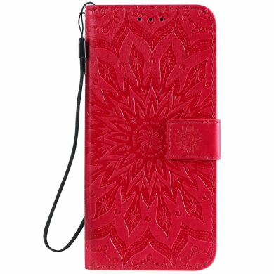 Чохол-книжка UniCase SunFlower Pattern для Samsung Galaxy A20s (A207), Red